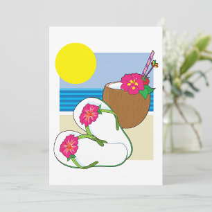 Tropical Vacation Invitations