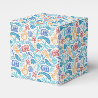 Tropical Vacation Pattern – Summer Travel Vibes Favor Box