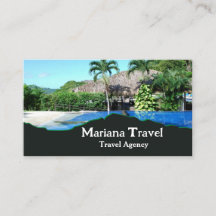 Tropical Vacation,Travel Agent Business Card