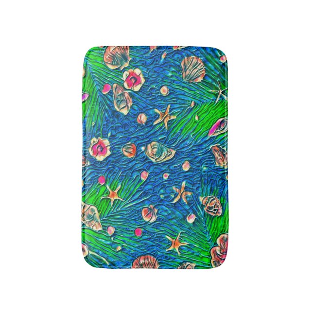 Tropical Vibes Bath Mat (Front Vertical)