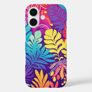  Tropical Vibes Colorful Leaf Pattern Phone Case