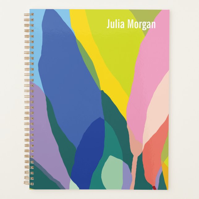 Tropical Vibes colourful planner (Front)