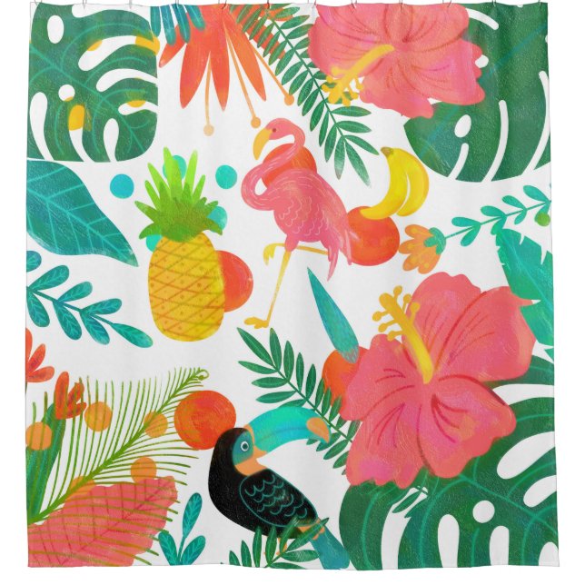 Tropical Vibes Floral Leaves Summer Chic (Front)