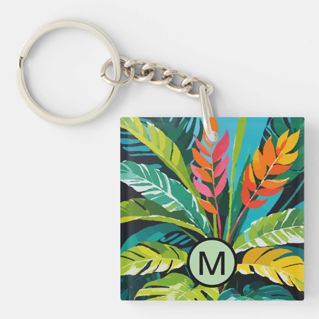 Tropical Vibes Keychain (Front)