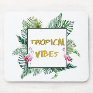 Tropical vibes mouse pad
