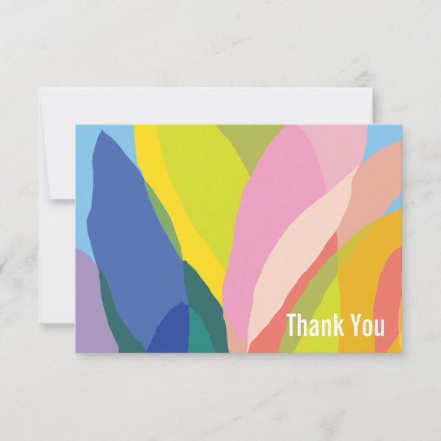 Tropical Vibes  Thank You Card (Front)