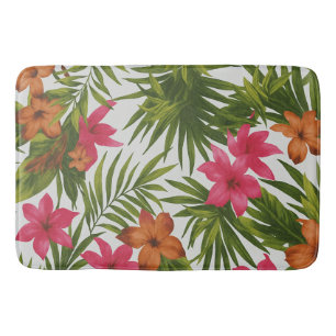 Tropical Vibrant Design Carpet Bath Mat