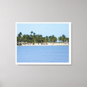 Tropical view canvas print