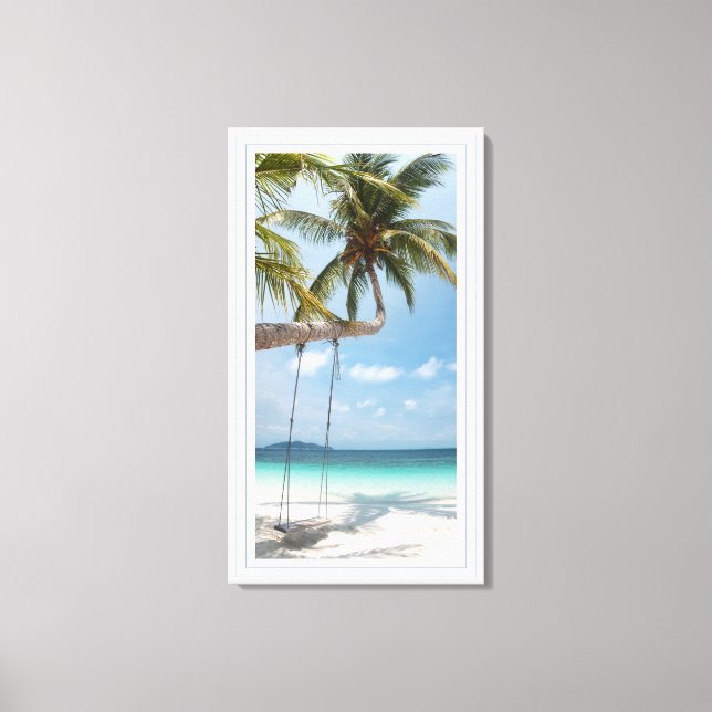 Tropical View Canvas Print (Front)