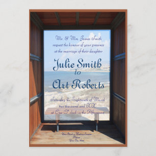 Tropical View Wedding Invitation