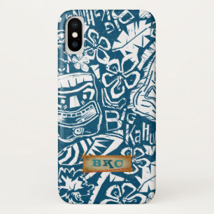 Tropical Vintage Hawaiian Tiki Surfer Case-Mate iPhone Case