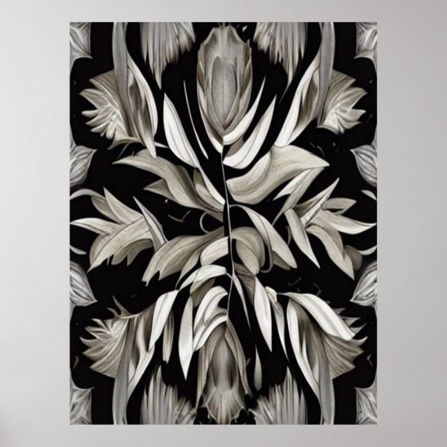 Tropical Vintage Leaves        Poster (Front)