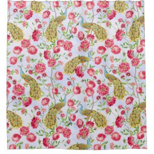 Tropical Vintage Peacock Garden Rococo Chinoiserie