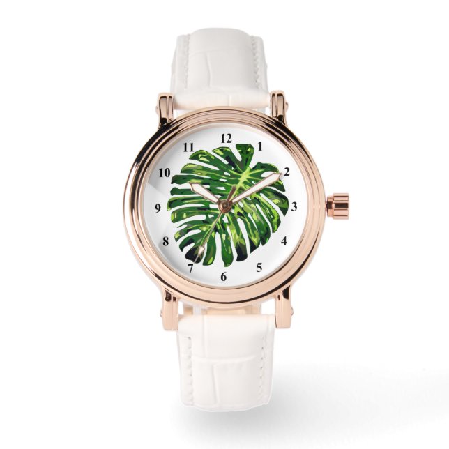 Tropical Watch Monstera Leaf (Front)