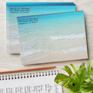 Tropical Water Custom Return Address Envelope