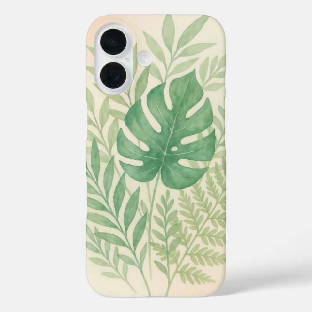 Tropical Watercolor Botanical  Case-Mate iPhone Case (Back)