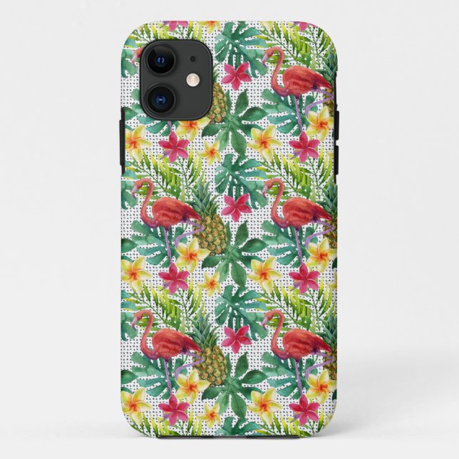 Tropical Watercolor Case-Mate iPhone Case (Back)