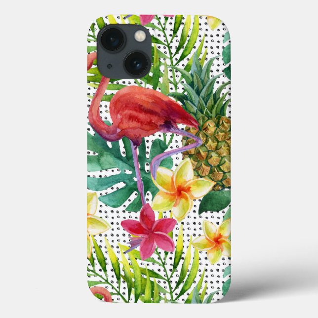 Tropical Watercolor Case-Mate iPhone Case (Back)