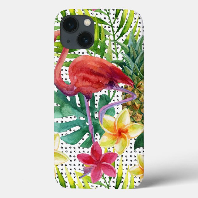 Tropical Watercolor Case-Mate iPhone Case (Back)