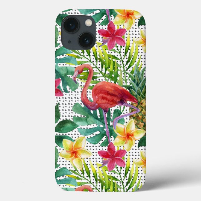 Tropical Watercolor Case-Mate iPhone Case (Back)