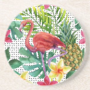 Tropical Watercolor Coaster