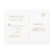 Tropical Watercolor Foliage Gold Wedding RSVP