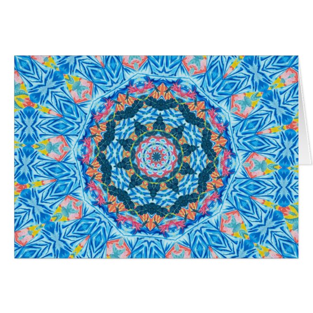 Tropical Watercolor kaleidoscope (Front Horizontal)