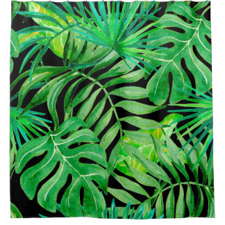 Tropical Watercolor Leaves: Seamless Elegance.
