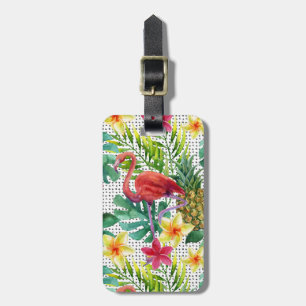 Tropical Watercolor Luggage Tag