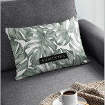 Tropical Watercolor Modern Oasis Leaves Pattern Accent Pillow<br><div class="desc">Introducing our Tropical Watercolor Modern Oasis Leaves Pattern collection, now available on Zazzle! Immerse yourself in the vibrant beauty of nature with these stunning products featuring a contemporary twist on tropical foliage.Choose from a wide range of products to suit your needs and personal style. Whether you're looking for home decor...</div>