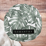 Tropical Watercolor Modern Oasis Leaves Pattern Round Pillow<br><div class="desc">Introducing our Tropical Watercolor Modern Oasis Leaves Pattern collection, now available on Zazzle! Immerse yourself in the vibrant beauty of nature with these stunning products featuring a contemporary twist on tropical foliage.Choose from a wide range of products to suit your needs and personal style. Whether you're looking for home decor...</div>