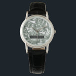 Tropical Watercolor Modern Oasis Leaves Pattern Watch<br><div class="desc">Introducing our Tropical Watercolor Modern Oasis Leaves Pattern collection, now available on Zazzle! Immerse yourself in the vibrant beauty of nature with these stunning products featuring a contemporary twist on tropical foliage.Choose from a wide range of products to suit your needs and personal style. Whether you're looking for home decor...</div>