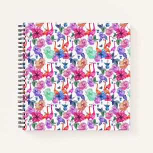 Tropical Watercolor Pattern Notebook