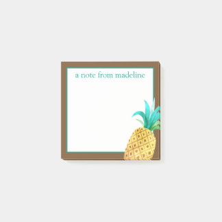Tropical | Watercolor Pineapple Post-it Notes