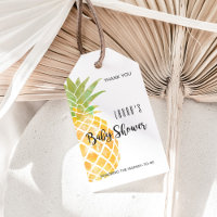 Tropical Watercolor Pineapple Stencil Baby Shower