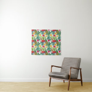 Tropical Watercolor Tapestry