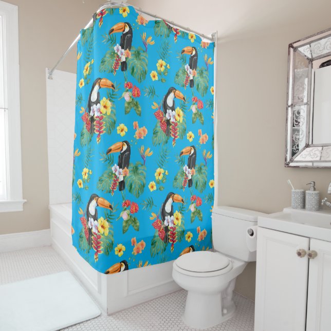 Tropical Watercolor Toucans (In Situ)