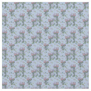 Tropical Watercolors of Flamingos Repeat Print Fabric