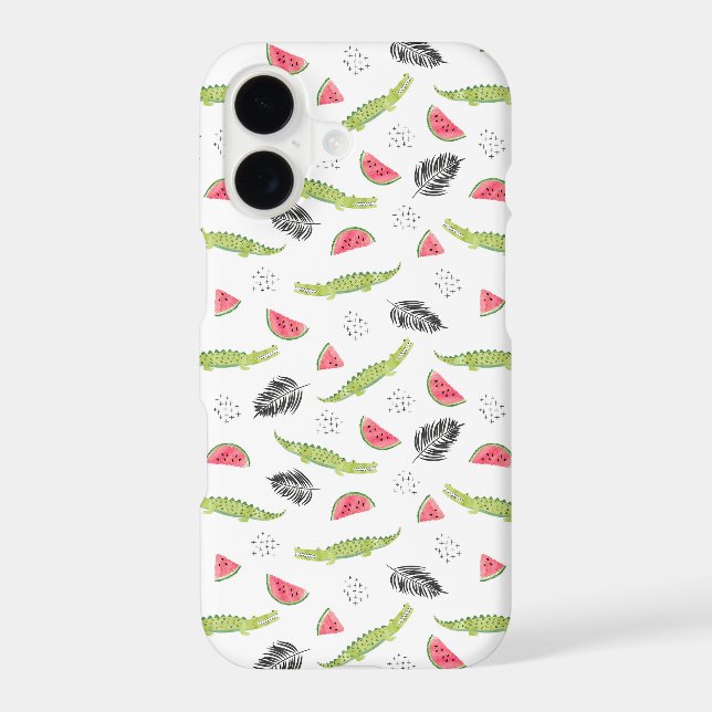 Tropical Watermelon & Crocodile Pattern (Back)