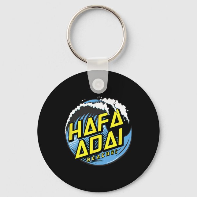 Tropical Wave Hafa Adai Beaches - 671 Gu Guam  Keychain (Front)