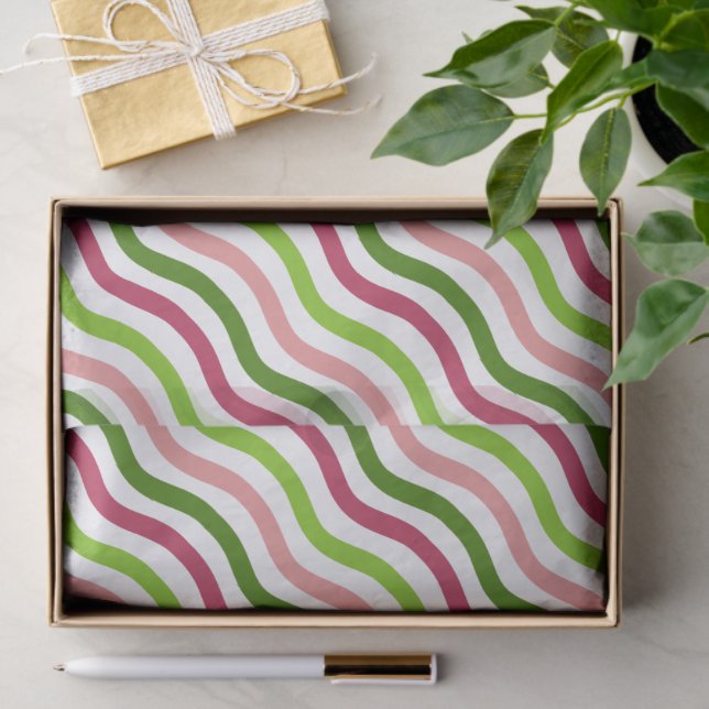 Tropical Wave Simple Stripe Tissue Paper (Gift)