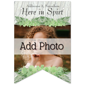 Tropical Wedding  Green Palm Leaves  Add  photos B Bunting Flags