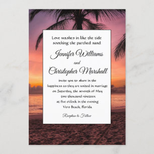 Tropical Wedding Invitation