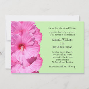 Tropical Wedding Invitation (green)