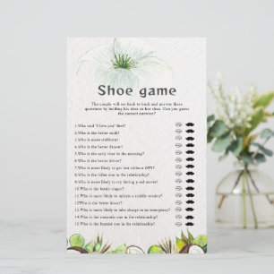 Tropical Wedding or Couples Shower Shoe Game