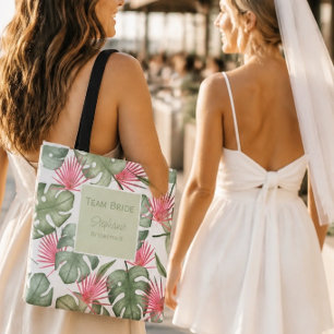 Tropical Wedding Personalized Tote Bag