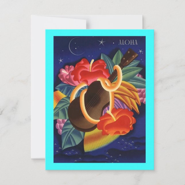 TROPICAL WEDDING SAVE THE DATE NOTE EZ2 CUSTOMIZE (Front)