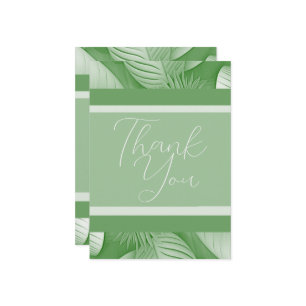 Tropical Wedding Thank You Card