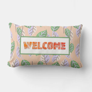 Tropical Welcome Reversible Throw Pillow
