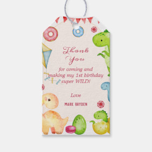 Tropical Wild Animals Jungle Safari Birthday Party Gift Tags